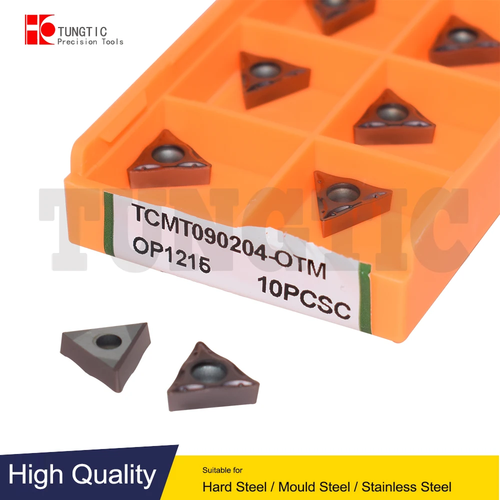 

TCMT090204-OTM OP1215 Milling Cutter CNC Insert Lathe Cutting Tool Lathe Machining Metal Turning Tools TCMT090204 TCMT 090204