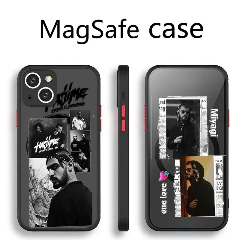

Hajime MiyaGi Andy Panda Transparent Magsafe Magnetic Magnet phone Case For For iPhone 13 12 11 Pro Max Mini