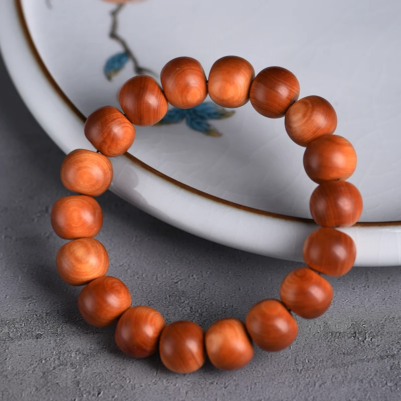 Taihang Chenhua Black Oil Cliff Кипарис Будда из бисера Ручная веревка Высокая красная