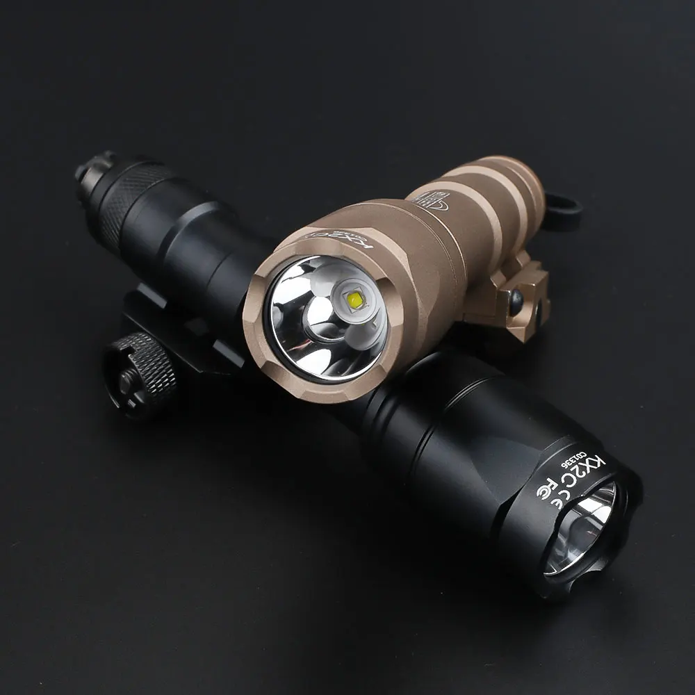 Airsoft Surefir M600 M600C Weapon Light Outdoor Hunting Tactical Rifle Scout 340lumens Flashlight Fit 20mm Picatinny Rail | Спорт и