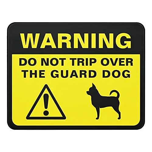 

Chihuahua Silhouette Humorous Guard Dog Metal Wall Poster Tin Sign Vintage BBQ Restaurant Dinner Room Cafe Shop Decor ;