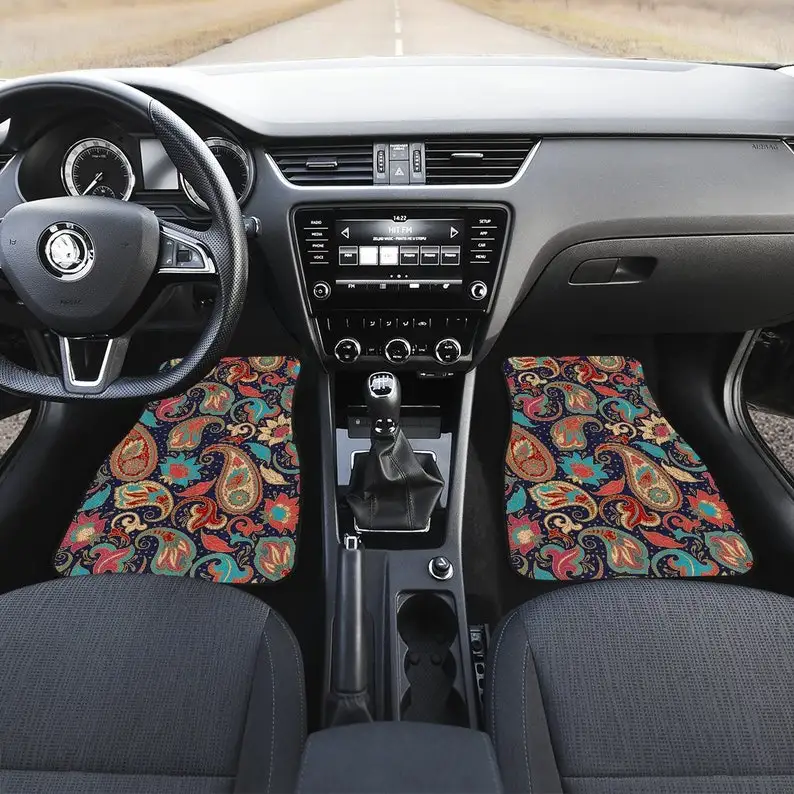 

Colorful Decor Car Floor Mats Set, Front and Back Floor Mats for Car, Car Accessories