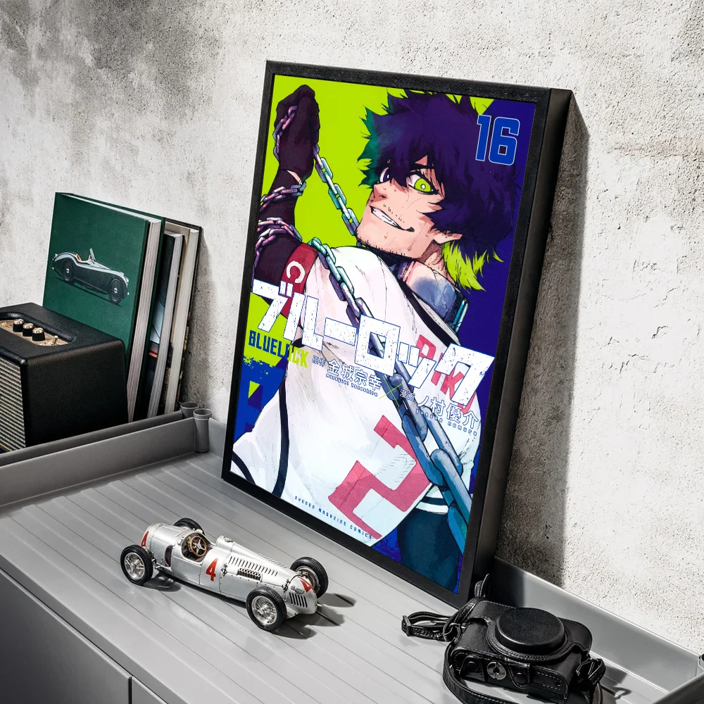 Японское аниме синий замок плакат наклейки в стиле ретро современный и