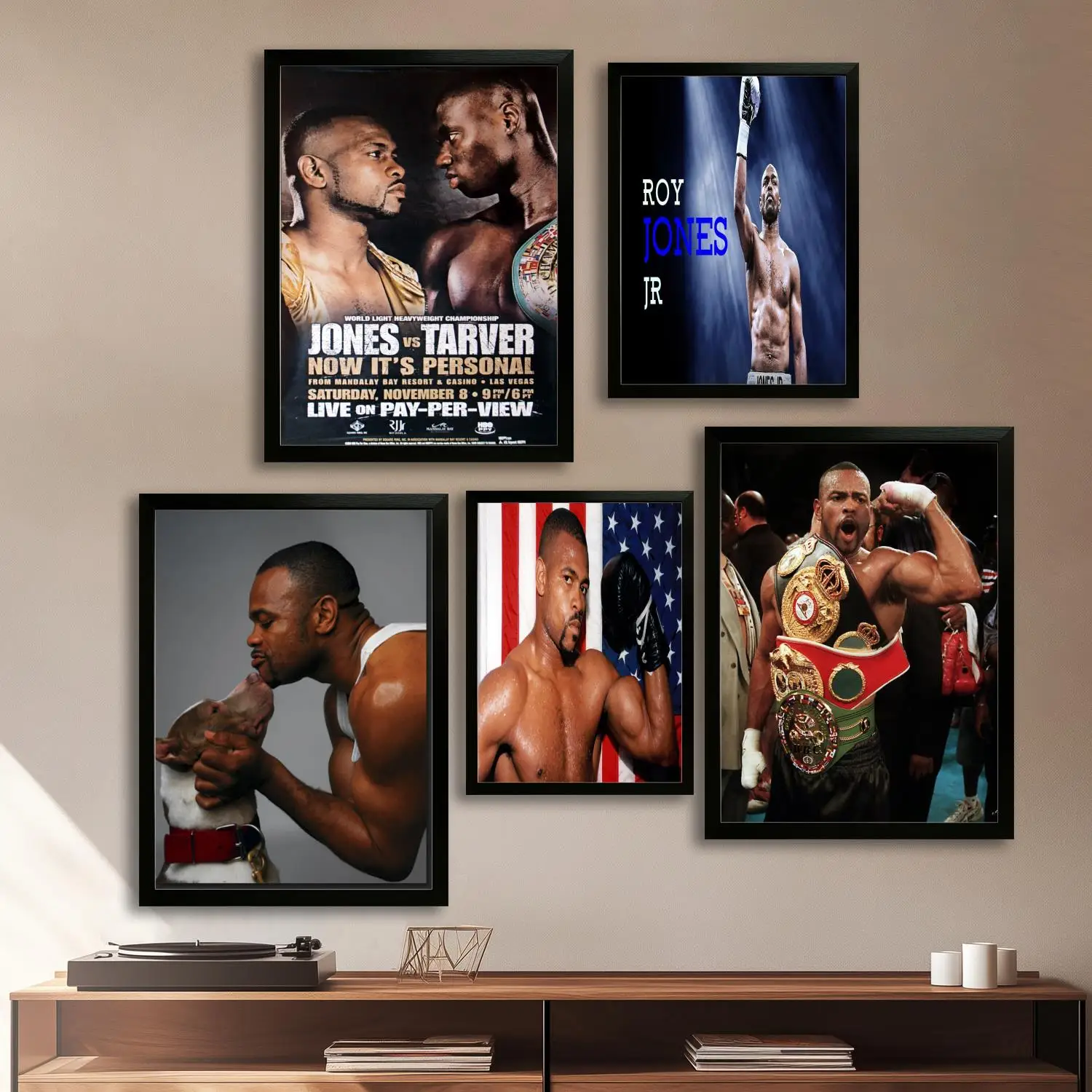 Художественный постер Roy Jones jr на холсте