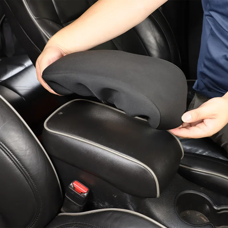 

Черный тканевый чехол для подлокотника автомобильного сиденья для Hummer H3 2005-2009, чехол для центральной консоли, защитный чехол, автомобильные...