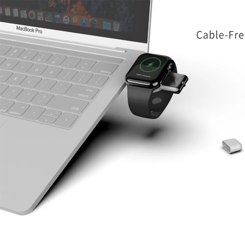 Фото Беспроводная зарядная док-станция Type-C USB, портативная зарядная панель для Apple iWatch S11 S10 S9 S8 S7 6 5 4 SE, магнитная станция быстрой зарядки №2