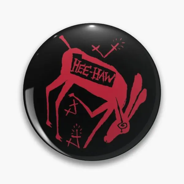 

Hee Haw, красная настраиваемая мягкая булавка для пуговиц на день рождения, Женская металлическая брошь для одежды, креативный декоративный зн...