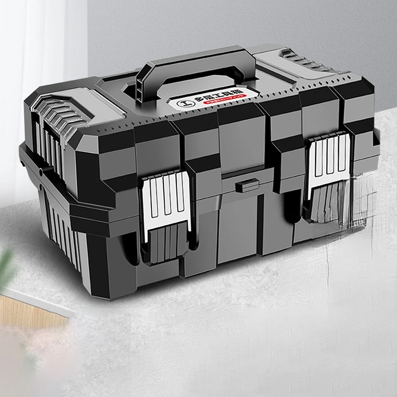 Empty Large Tool Box 3 Stage Storage Case Organizer Waterproof Plastic Pelican Hard Case Carry Folding Accessory Storage Toolbox