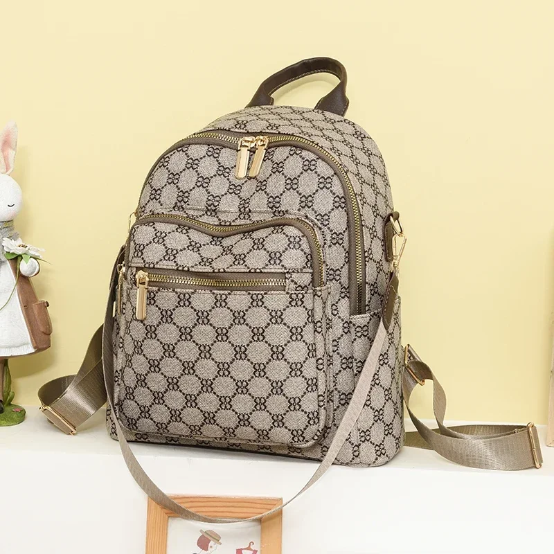 Высококачественный тканевый водонепроницаемый рюкзак с принтом большой