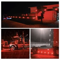 27led truck side light pickup truck trailer led warning light 10 30v led lattice reflector 201
