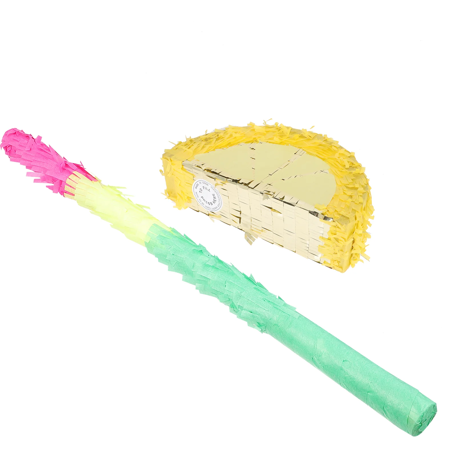 

Pinata Party Buster Lemon Toys Summer Mexican Favor Fruit Supplies Bat Funny Stick Birthday Favors Sticks Fun Yellow Melon Mini