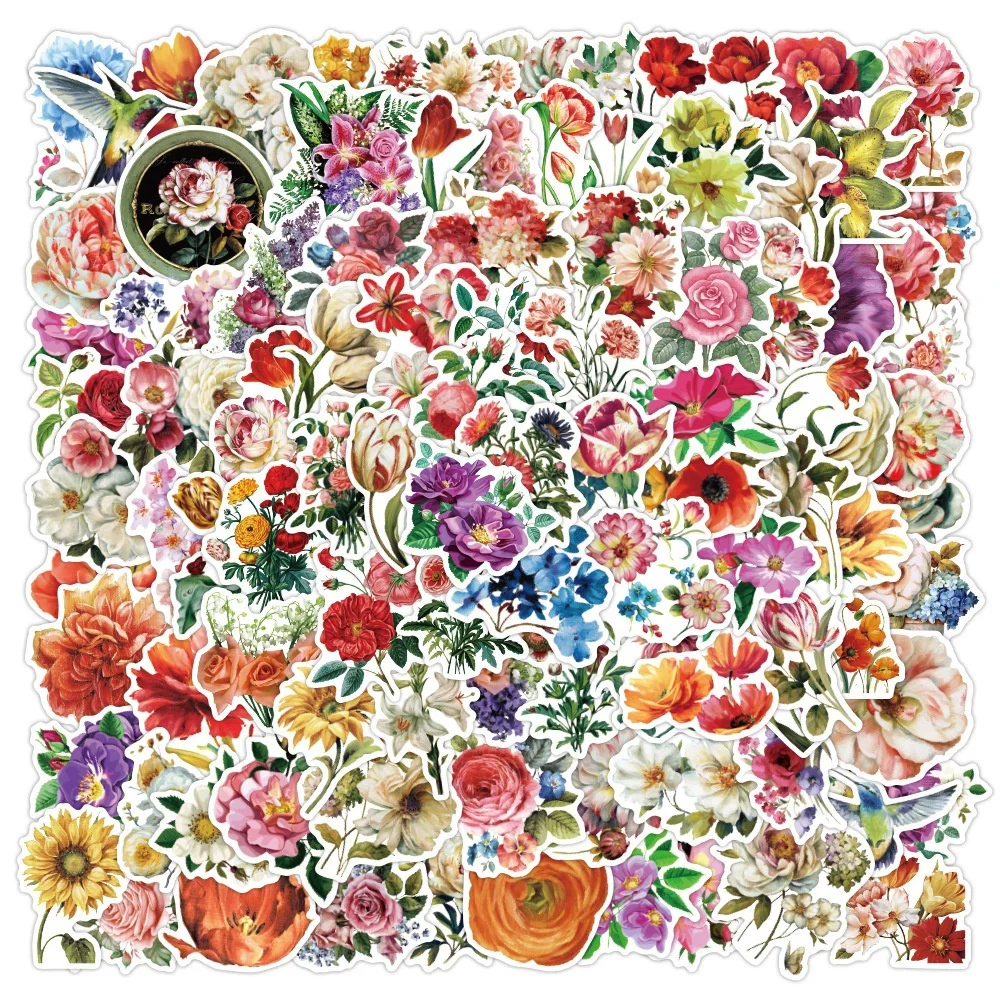 

10/30/50PCS New Plant Cartoon Personality Creative Computer Suitcase Mobile Phone Chair Decoration Waterproof Sticker Wholesale