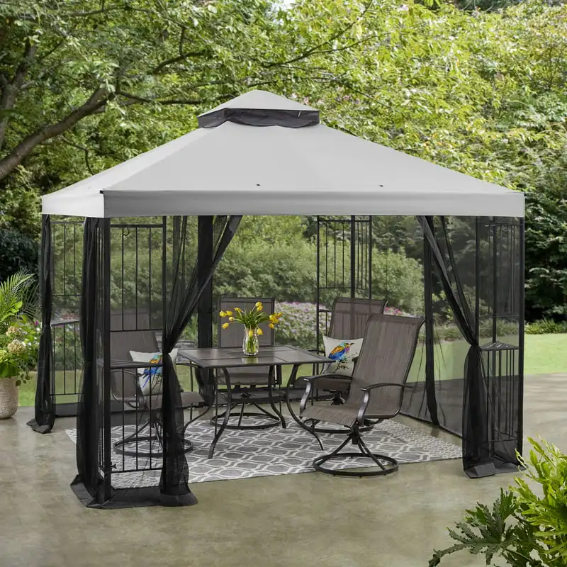 

x 10ft Wide Assembly Outdoor Furniture Patio Gazebo