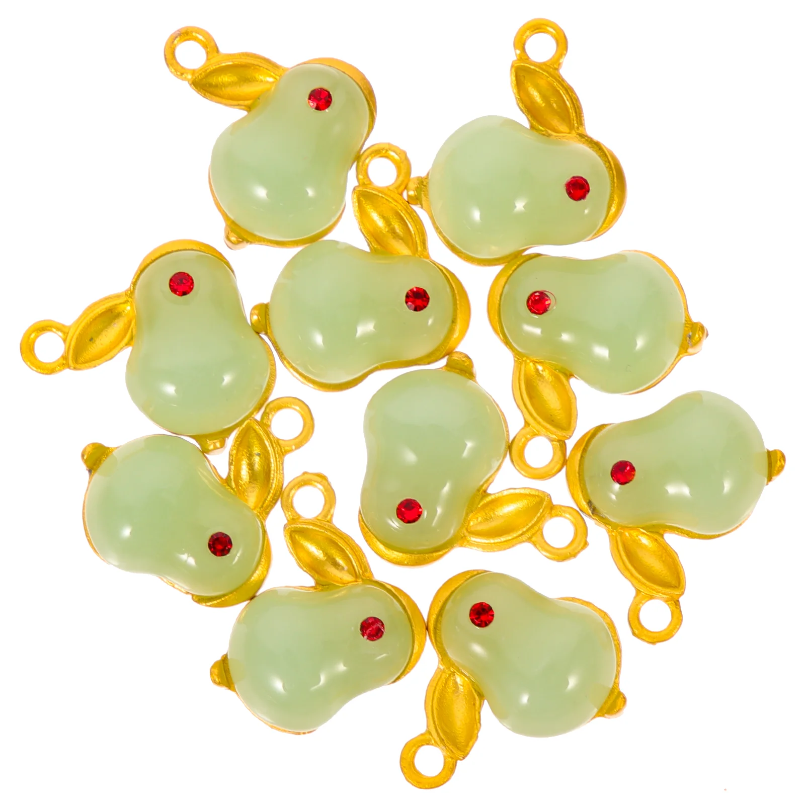 

10Pcs Adorable Rabbit Shape Charms Jewelry Making Pendants DIY Bracelet Charms