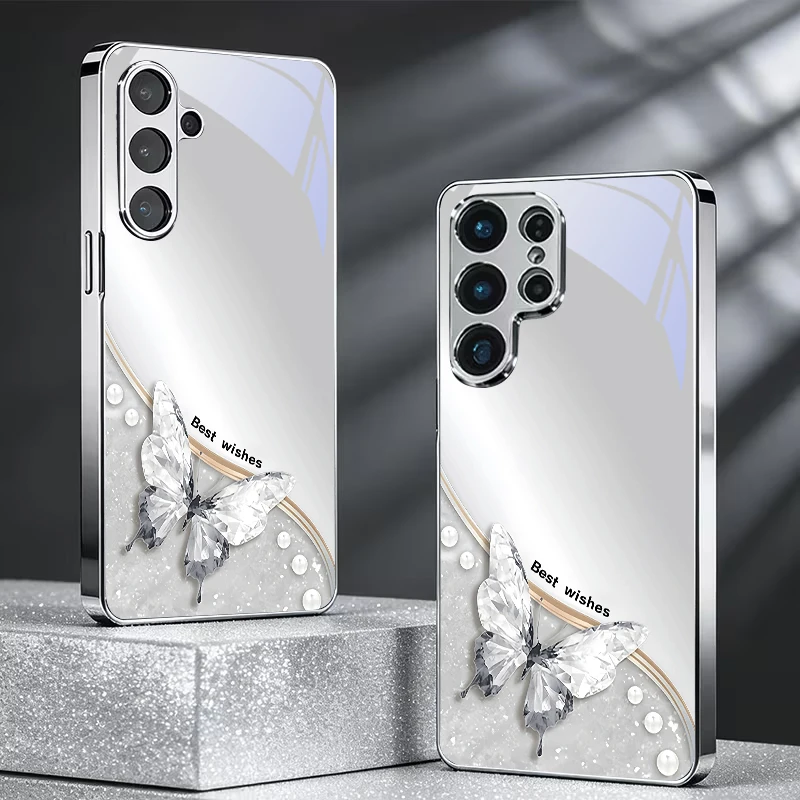 Чехол для телефона Frosted Diamond Grace с гальваническим покрытием серебристого цвета для Samsung A31 A51 A71 A12 A22 A32 A42 A52 A06 A16 A17 A37 A57. (art.: 3920dcdbb58c6) - 3920dcdbb58c6