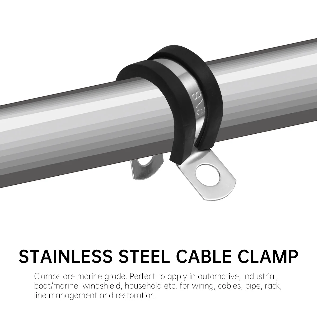 

52 Pcs Clamp Premium Professional Rubber for Pipe Cables