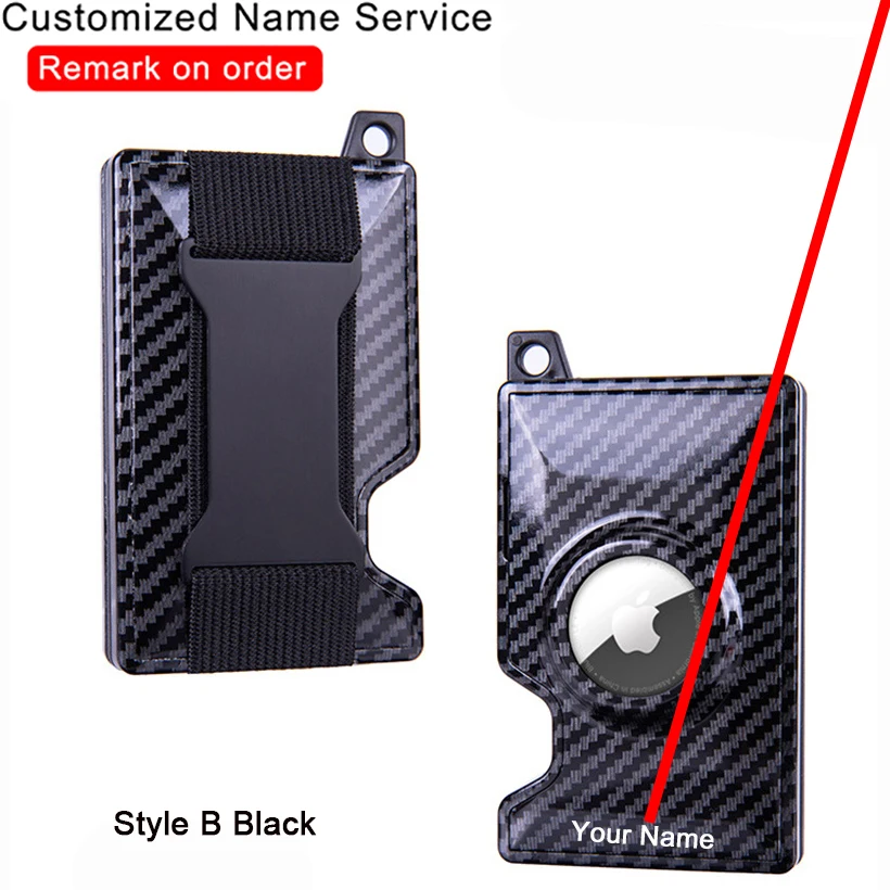 

Кошелек мужской из углеродного волокна с Rfid-меткой и отделением для карт