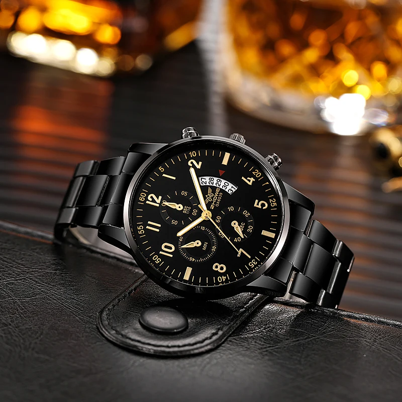 New Arrival Stainless Steel Quartz Watch Relogio Masculino montre luxe homme dropshipping relojes de hombre мужские часы 손목시계
