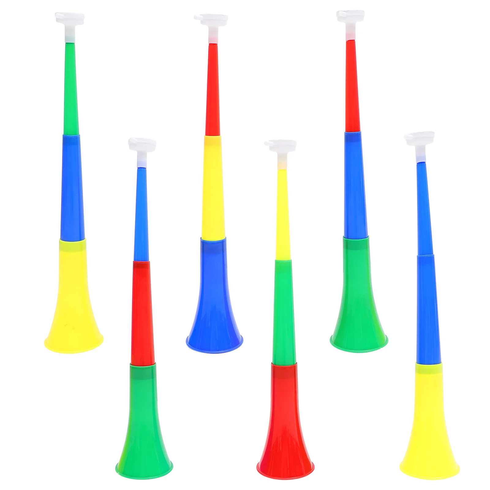 

6 Pcs Event Supplies Plastic Noisemaker Horn Blowing Collapsible Prop Stadium Fan Trumpet