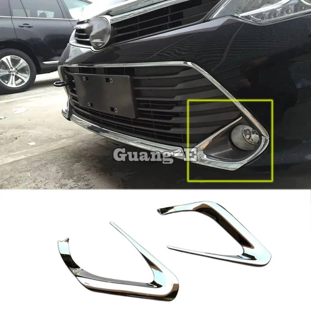 

Передняя противотуманная фара для кузова автомобиля, рама для фар, Стайлинг, хромированная крышка из АБС-пластика, отделочная деталь, панел...