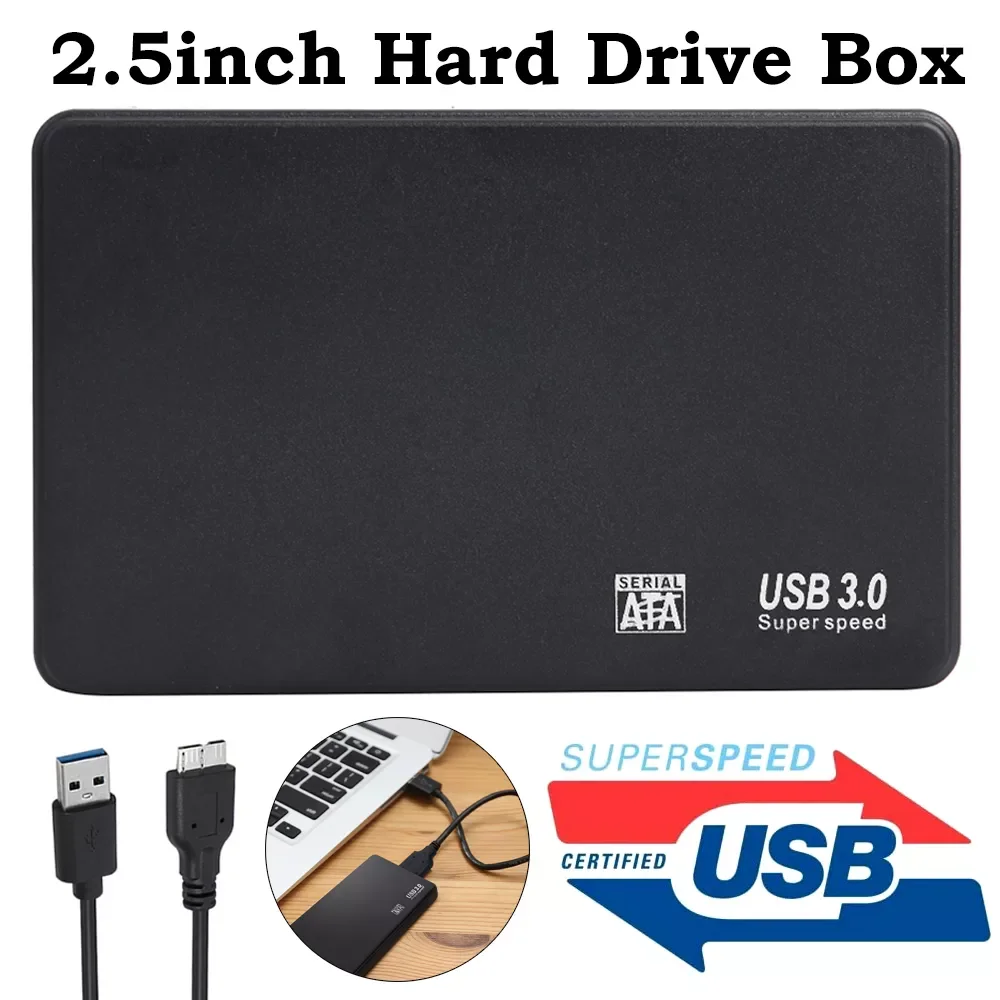 

2.5 inch HDD SSD Box 5 Gbps Sata to USB 3.0 2.0 Adapter Support 2TB External Hard Drive Enclosure HDD Disk Case For WIndows Mac