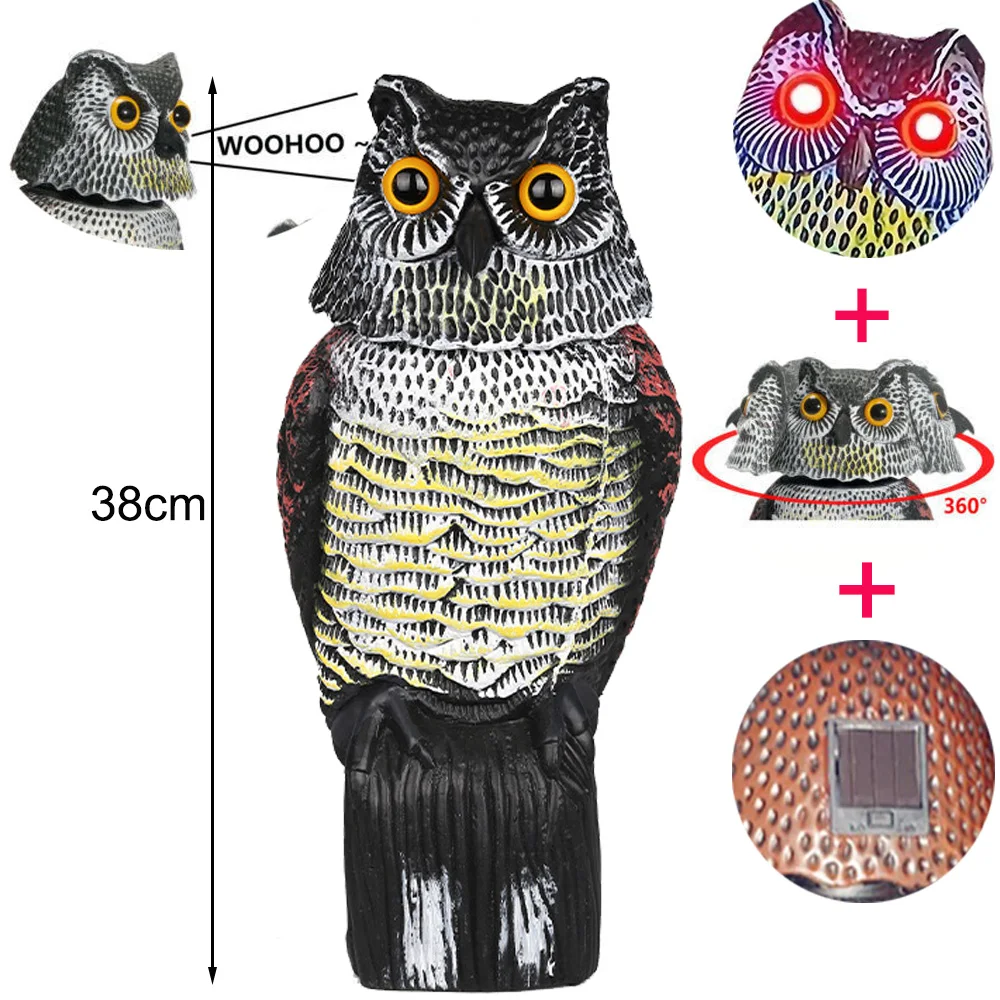 Скульптура совы из полиэтилена для сада