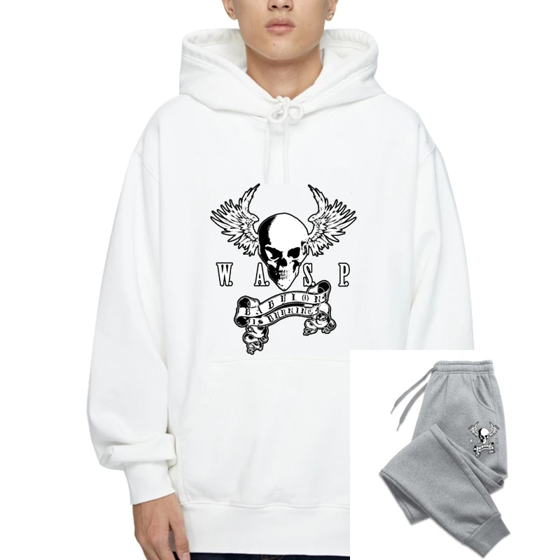 

Свитшот, толстовка, худи, Мужская толстовка, худи, васп, Череп, хлопок, Осенний свитшот, худи, толстовка