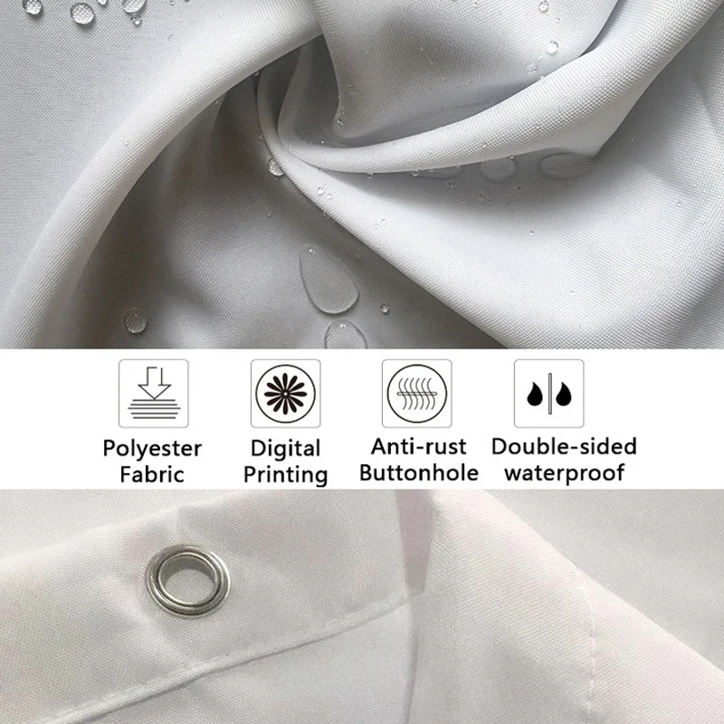 Дождевая занавеска для душа и коврики набор ковриков ванной водонепроницаемые