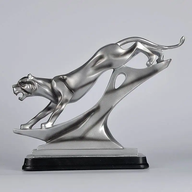 

NORDIC LEOPARD ART STATUE SCULPTURE RESIN ART&CRAFT HOME DECORATION ACCESSORIES ORNAMENTS ANIMAL STATUES R2028