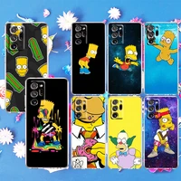 boy family the simpsons for samsung note 20 10 9 ultra plus f23 m52 m21 a73 a70 a20 a10 a8 a03 j7 j6 transparent phone case