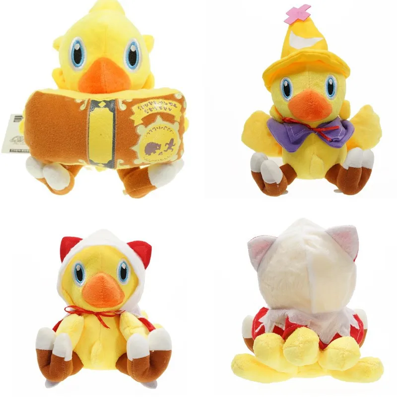 

4 стиля аниме плюшевые Chocobo Tales Q версия мультфильм хлопок He Мягкие плюшевые игрушки для детей Рождественский подарок на день рождения