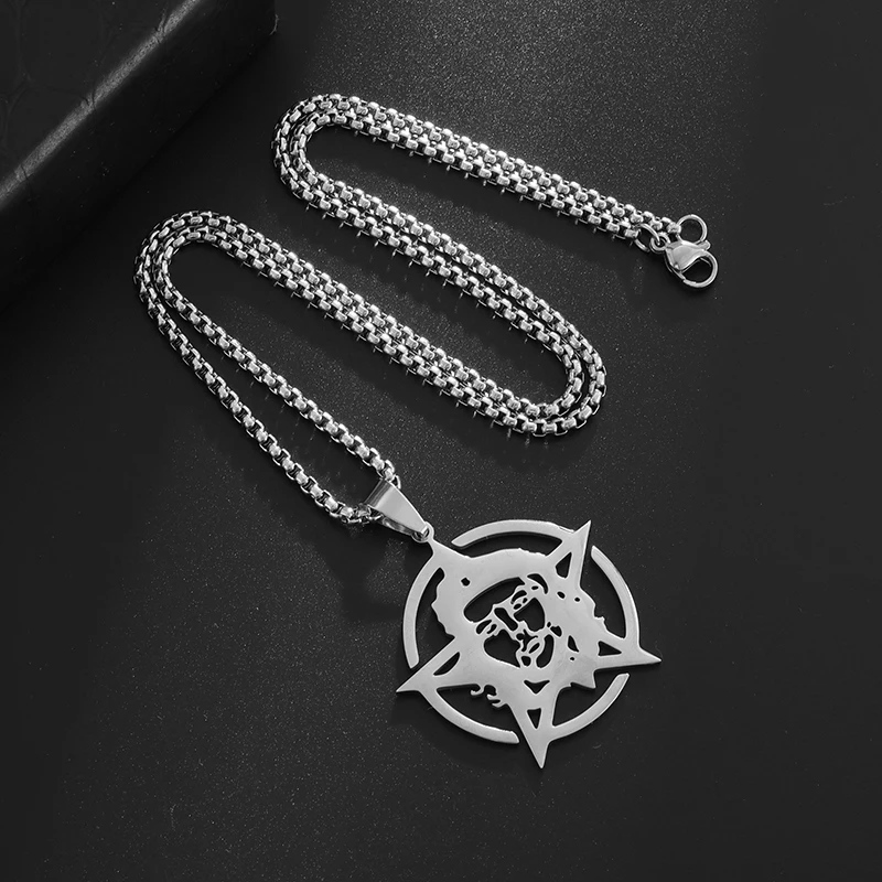 Изысканная ожерелье из нержавеющей стали с пентаграммой Che Guevara