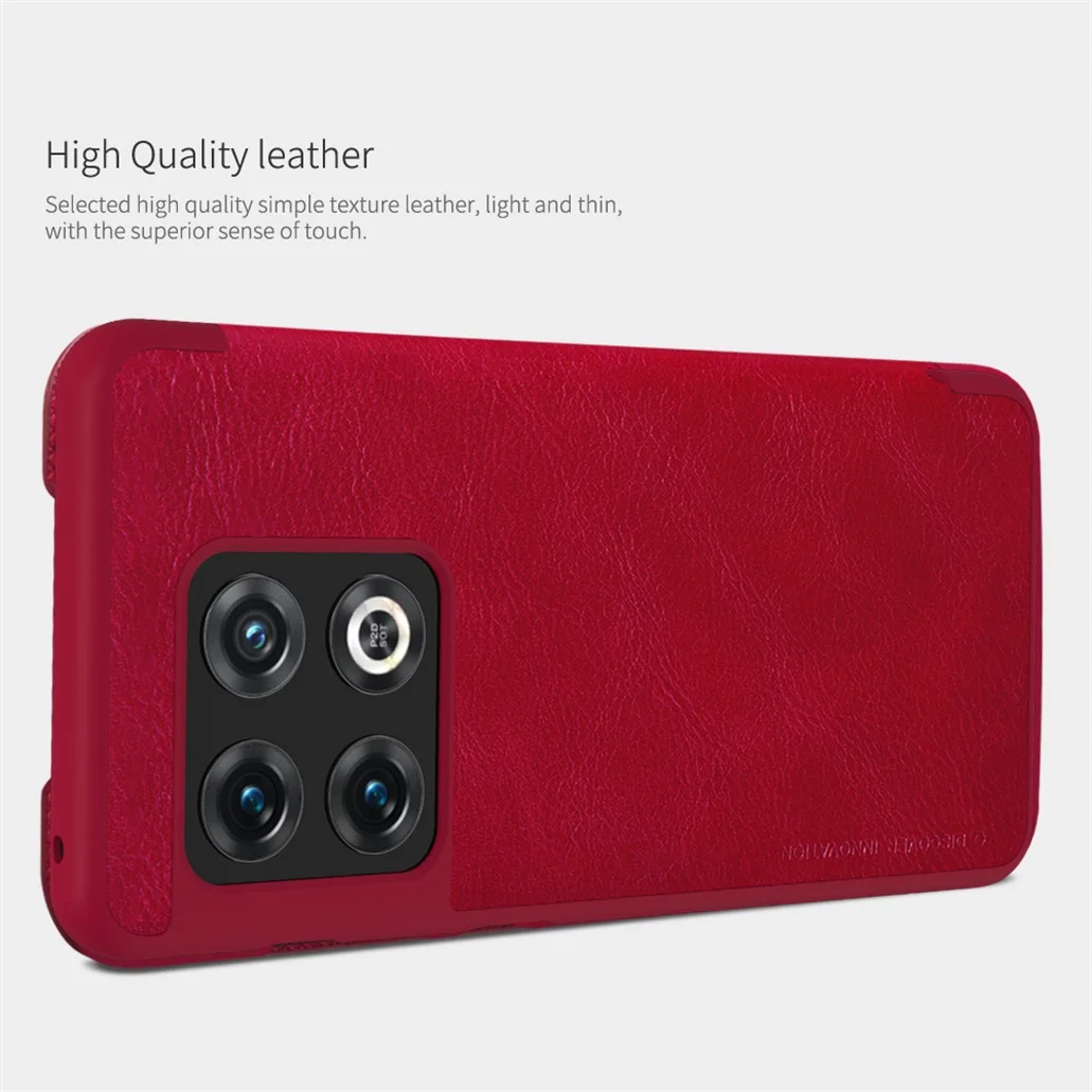 flip case for oneplus 10 pro nillkin qin leather flip cover card pocket book case for one plus 10 pro phone bags oneplus10 pro free global shipping