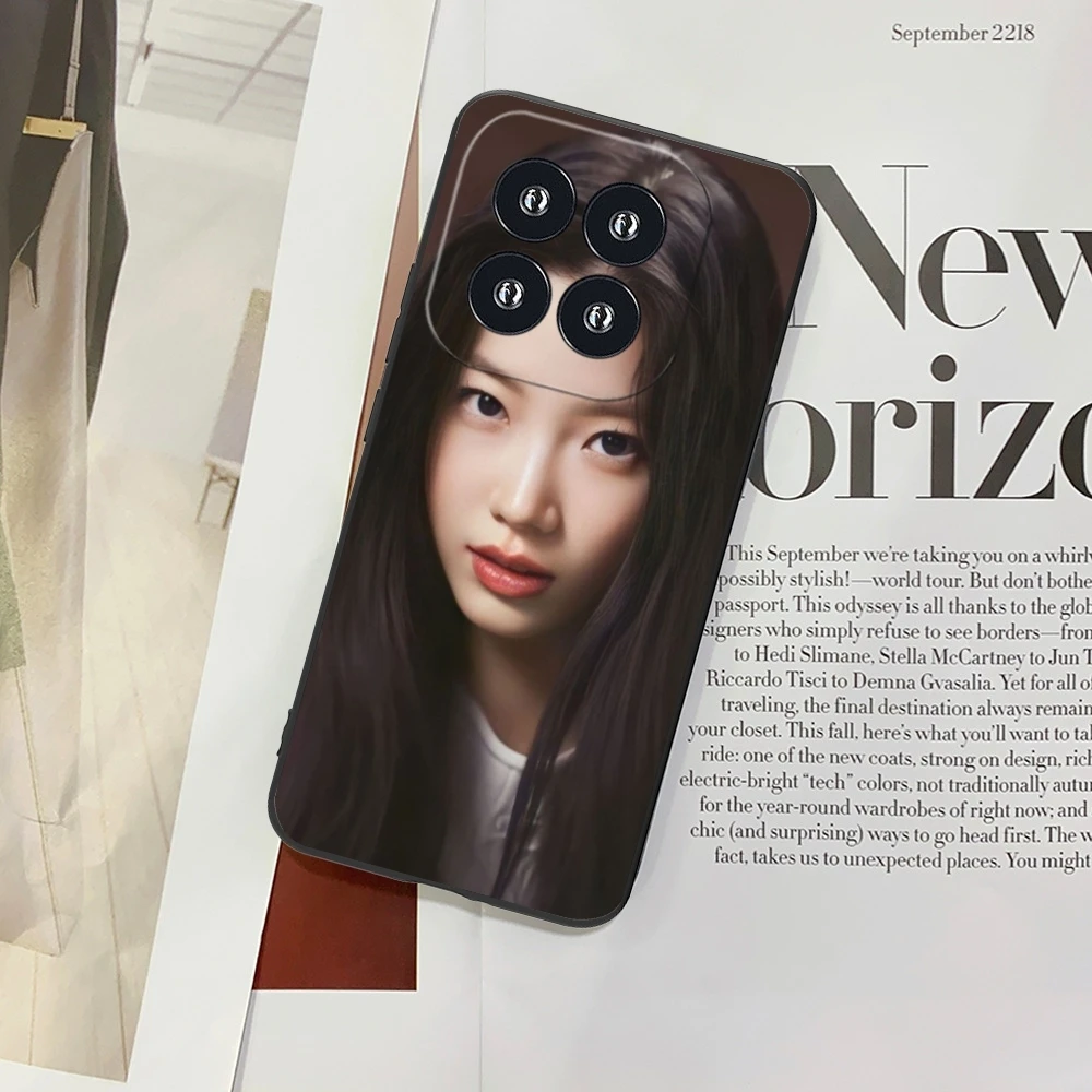 Милый чехол KPOP LE Kazuha для мобильного телефона Xiaomi 14 13 12 11 10 9 T Ultra Lite Pro S SE X 5G черный