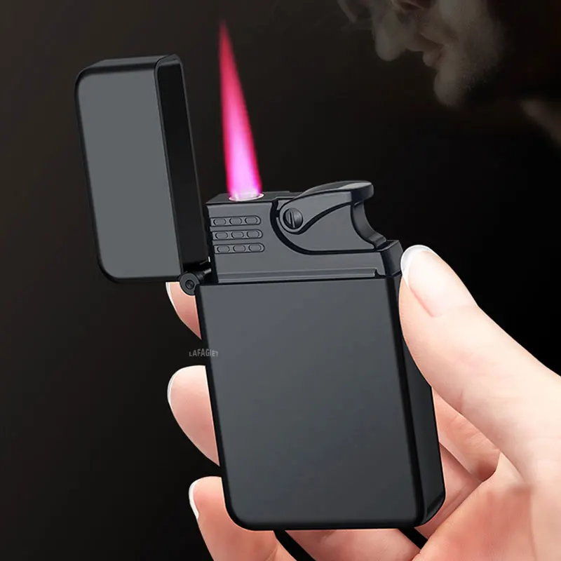 Luminous Cigar Lighter Refillable Butane Adjustable Flame Po