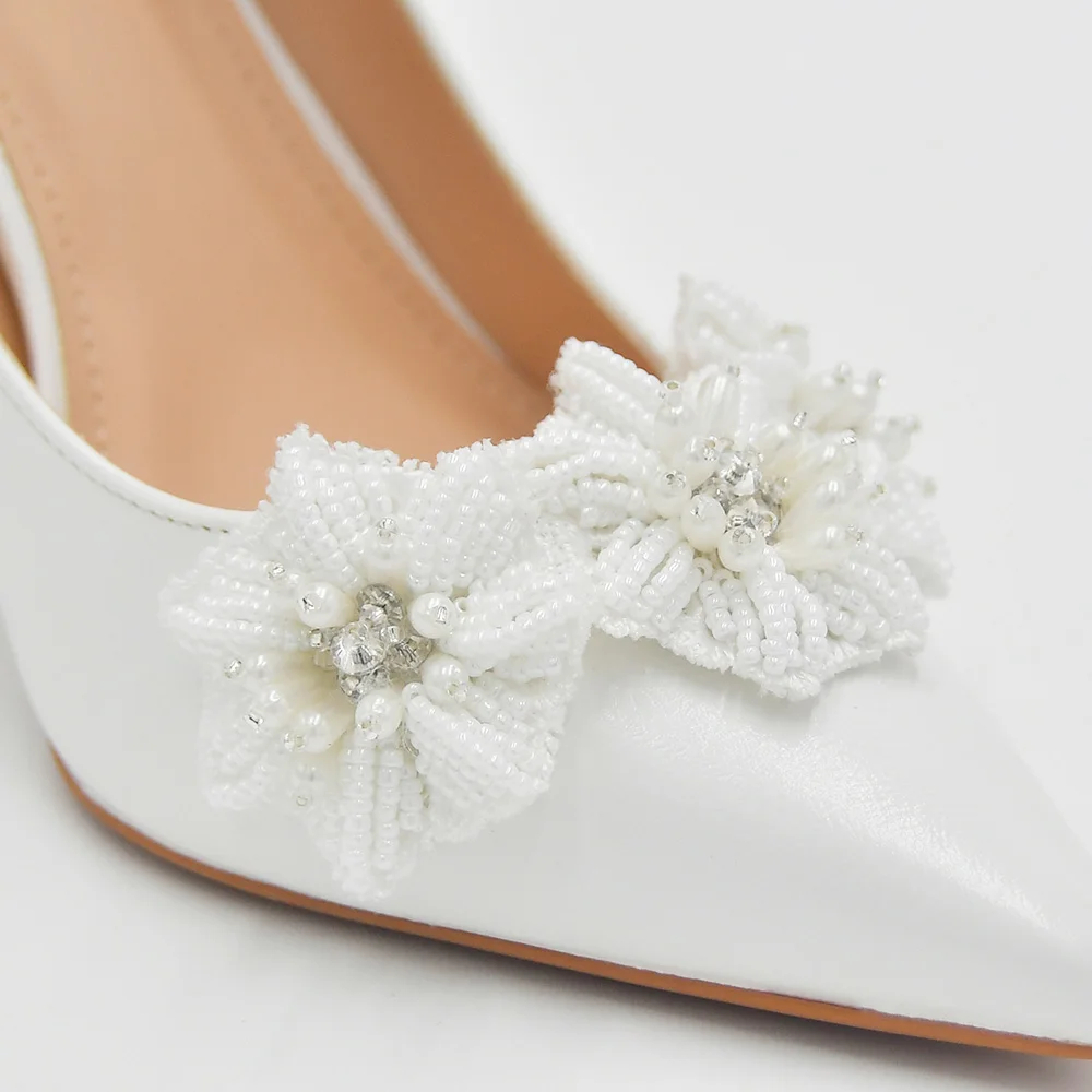 

TOPQUEEN/обувь на высоком каблуке ручной работы с объемным жемчугом и цветочной аппликацией; Туфли на высоком каблуке с нашивками для невесты; Женская модельная одежда для свадебной вечеринки; AP91