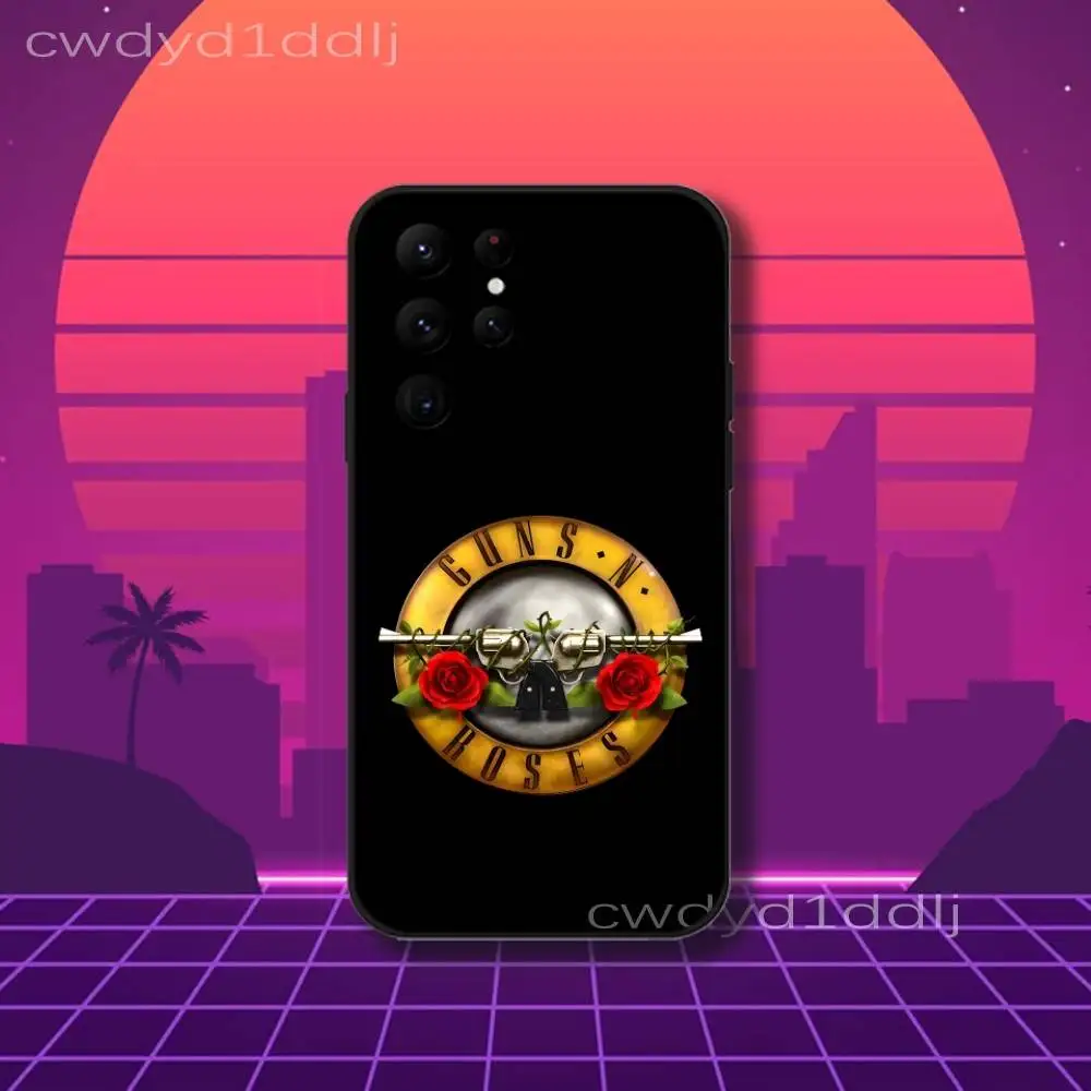 Фото Чехол для телефона G-Guns N R-Roses Band для Samsung S10, S21, FE, S21, S26, S25, S24, S23, Ultra, S9, S22, Plus, черный чехол-накладка №2