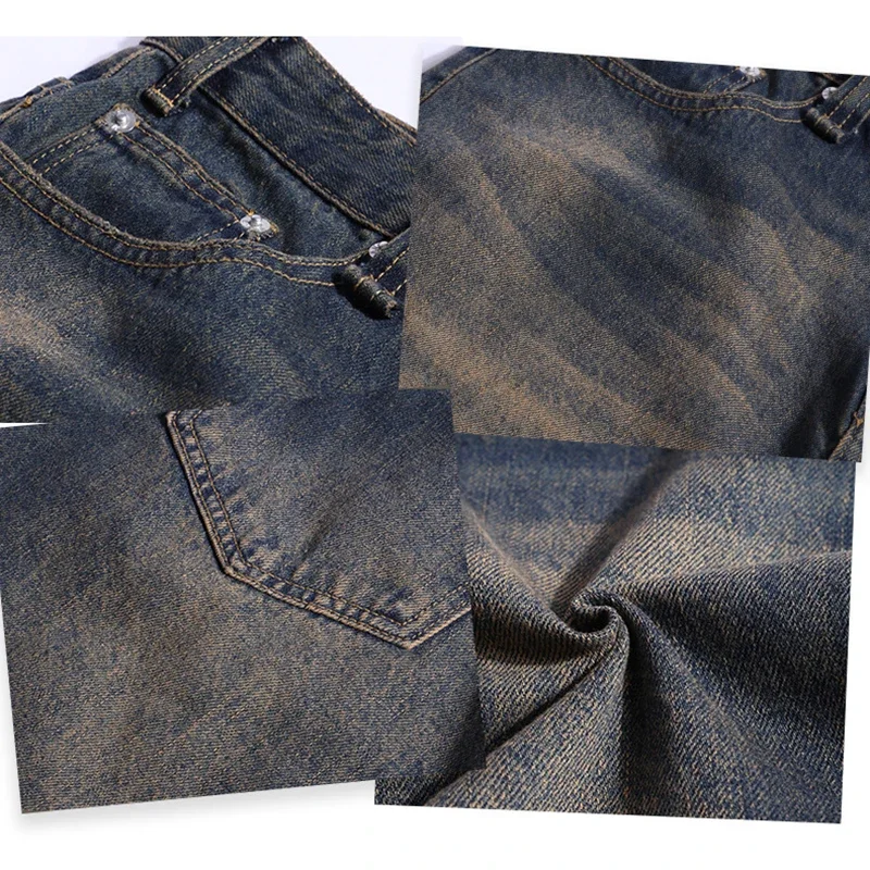 Повседневные брендовые винтажные джинсы с широкими штанинами для женщин Новинка