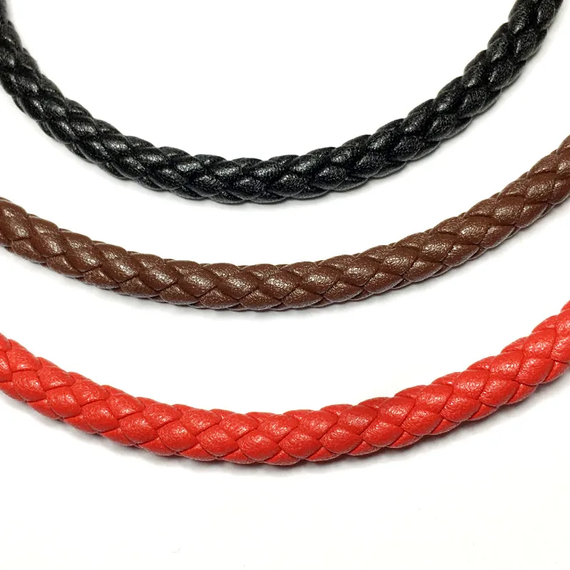 Мужской толстый браслет ручной работы XL ожерелье веревка кожаная материал