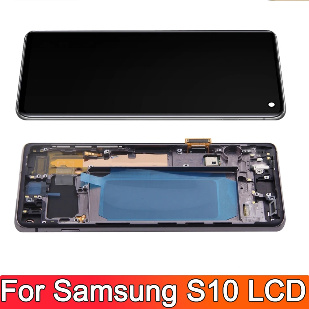 OLED для Samsung Galaxy S10 2019 SM-G9730 G973F ЖК-дисплей дигитайзер сенсорного экрана в сборе