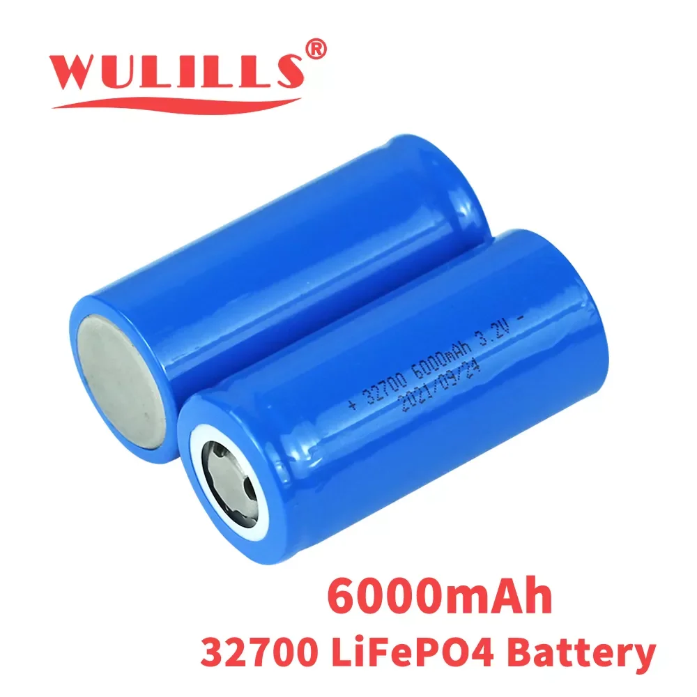 

2023NEW New 3.2V 32700 6000mAh LiFePO4 Battery Max 30A Discharge High Power 12V Lifepo4 Rechargeable Batteries for Solar RV Back