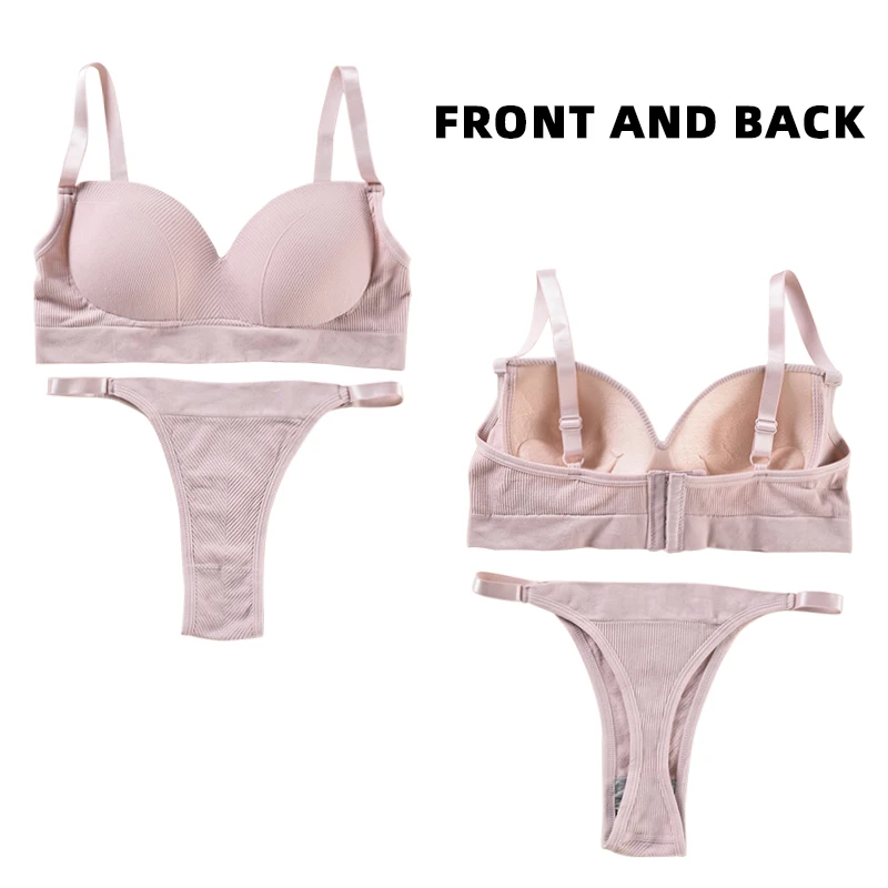 Женский однотонный комплект нижнего белья набор бюстгальтер с регулируемыми