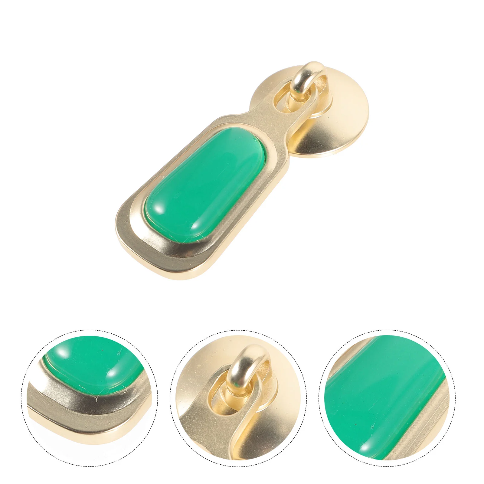 Китайская нефритовая подвесная ручка из цинкового сплава инкрустированная