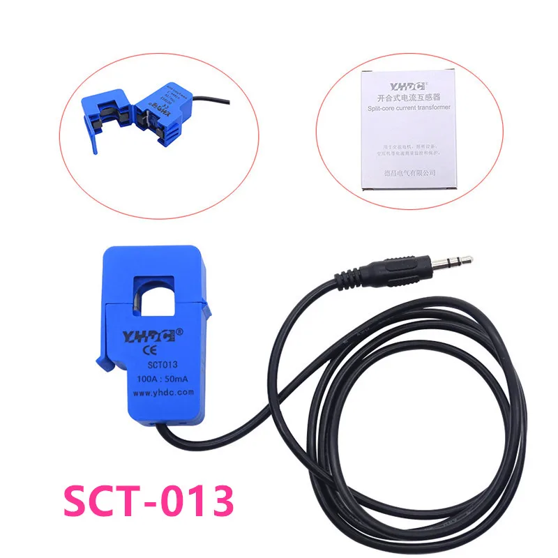 

SCT-013-000 10A 20A 30A 50A 60A 100A 1V Non-invasive Split Core Current Transformer AC current sensor