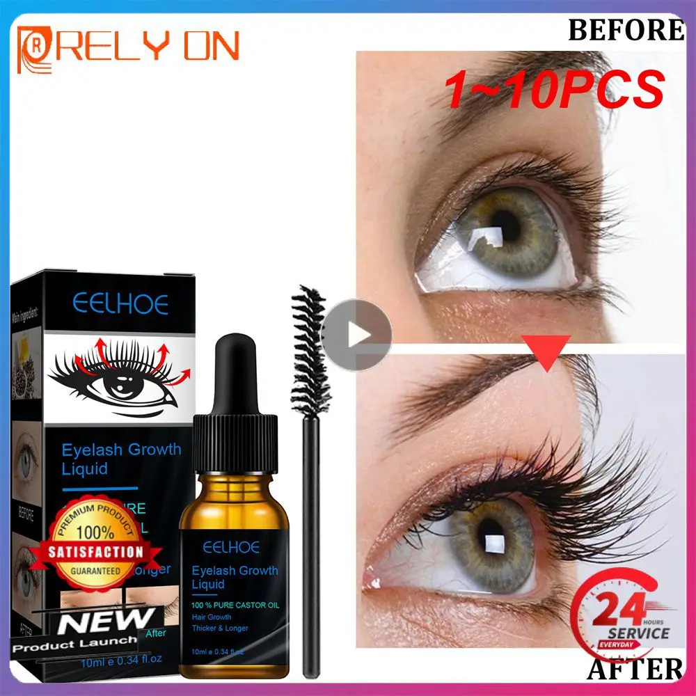 

1~10PCS Natural Eyelash Growth Serum 7 Days Fast Eyelashes Enhancer Longer Thicker Fuller Lashes Eyebrows Lift Eye Care Products