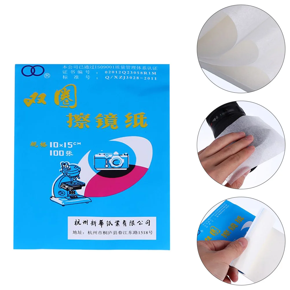 

400pcs Special Microscope Cleaning Paper Single Use Microscope Cleaning Tissue