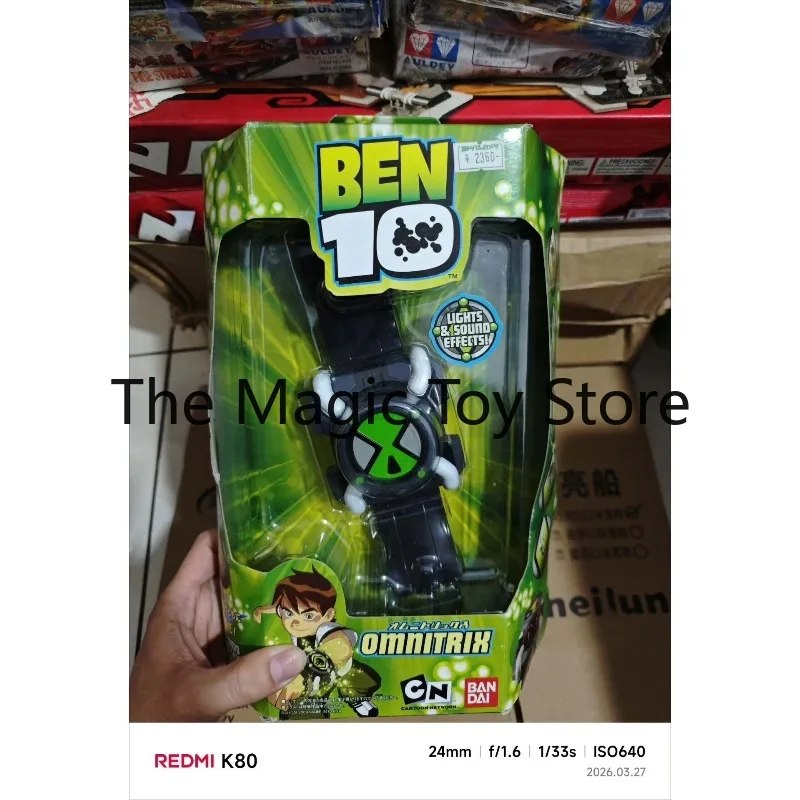 Фото Оригинальный коллекционный набор Bandai Ben 10: Teenage Mutant Hacker First Generation Watch Figure Collaboration Set, коллекционная модель-игрушка №1