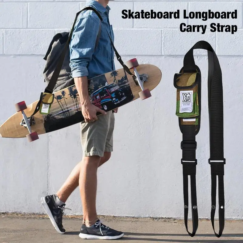 

1000D Nylon Skateboard Shoulder Carrier Adjustable Universal Skateboard Longboard Carry Strap belt Camouflage Storage Bag