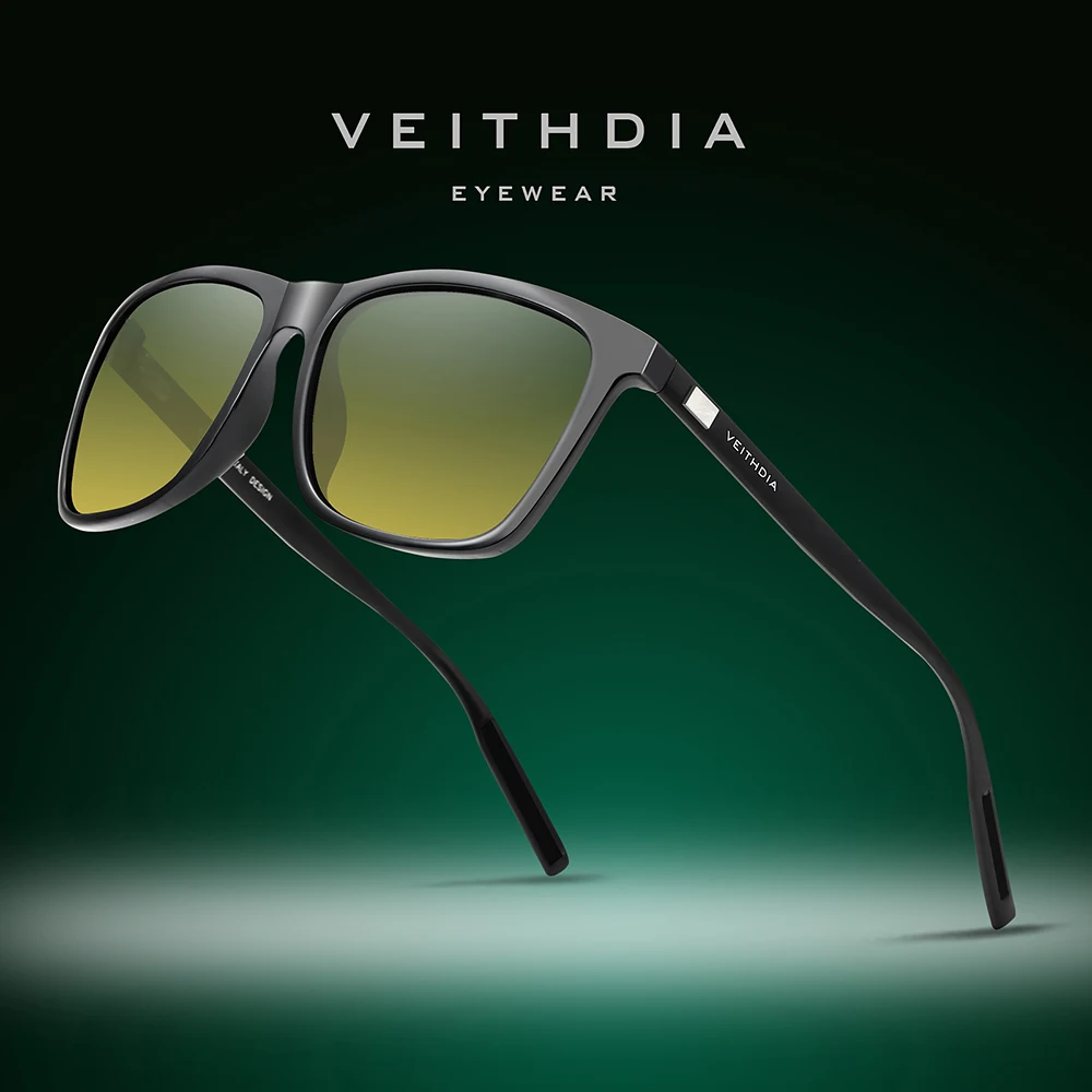 Фото VEITHDIA солнцезащитные очки модные поляризационные линзы UV400 брендовые спортивные мужские и женские винтажные уличные солнцезащитные очки для мужчин/женщин 6108 №3