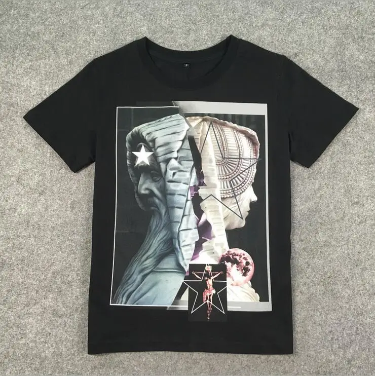 

New High 19ss Men 3D Virgin Mary Jesus Star Fashion T Shirts kanye T-Shirt Hip Hop Skateboard Street Cotton T-Shirts Tee #a72